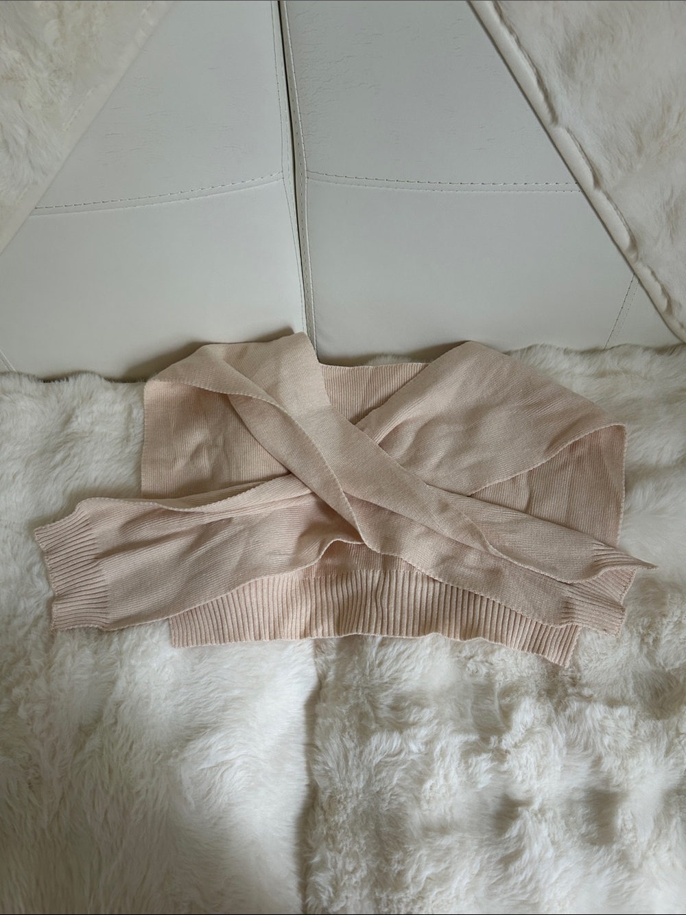 Women's Beige Knit shawl